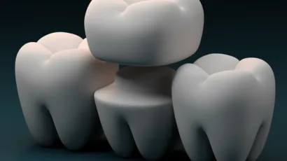 Zirconium crowns Turkey 3D dental illustration