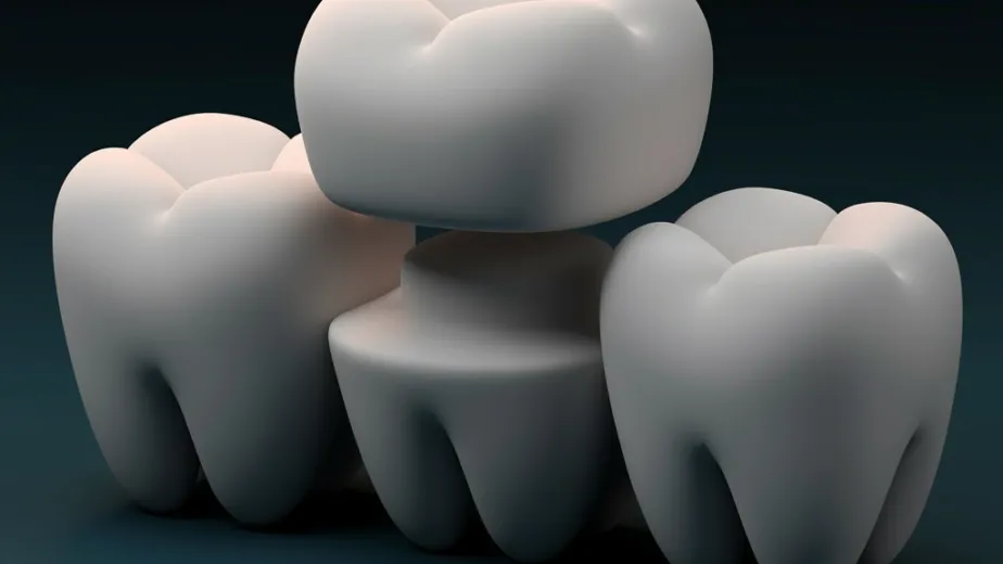 Zirconium crowns Turkey 3D dental illustration