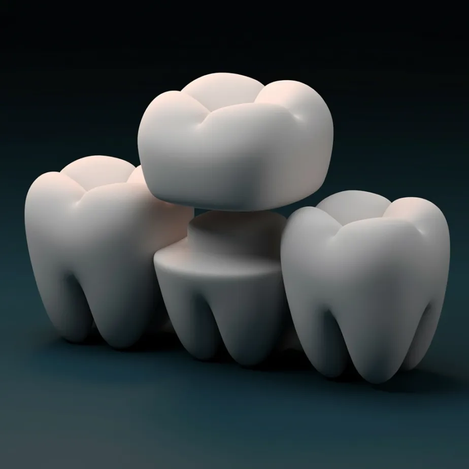 Zirconium crowns Turkey 3D dental illustration
