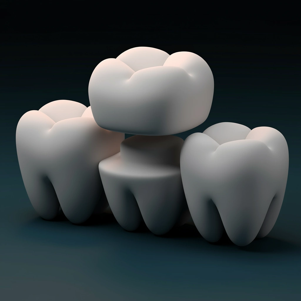 Zirconium crowns Turkey 3D dental illustration