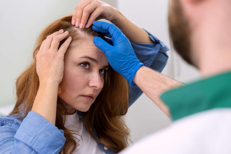 Female hair transplant Turkey consultation—hairline assessment
